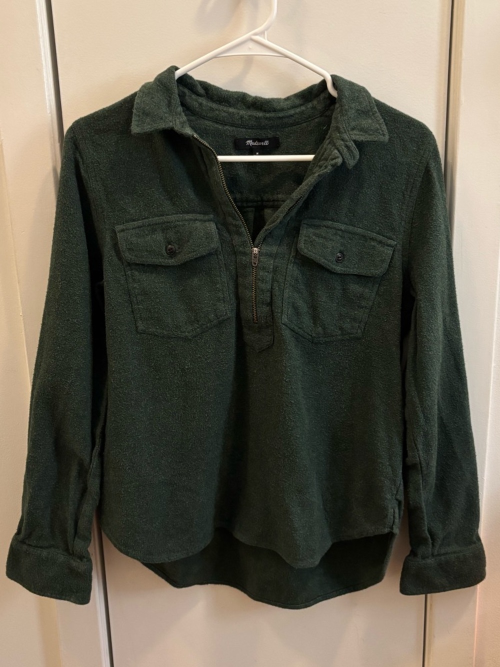 Madewell Half-Zip Collared Top